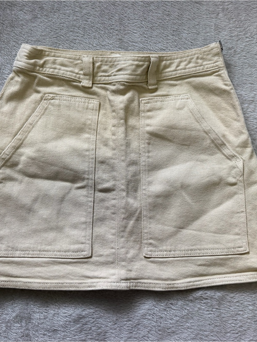 Wilfred Cream Pocket Mini Skirt